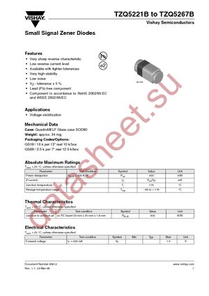 TZQ5222B-GS08 datasheet  